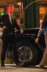 DAKOTA JOHNSON and Chris Martin Out for Dinner Date in Los Angeles 01/29/2022