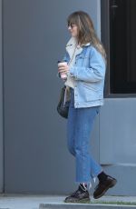 DAKOTA JOHNSON Arrives at a Studio in Santa Monica 01/06/2022