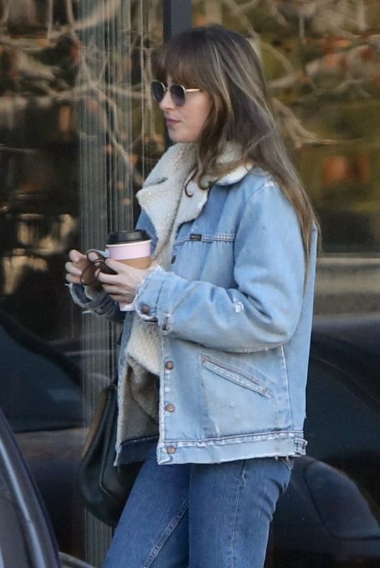 DAKOTA JOHNSON Arrives at a Studio in Santa Monica 01/06/2022