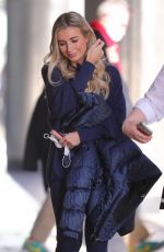 DANI DYER Arrives at Stephs Packed Lunch in Leeds 01/19/2022