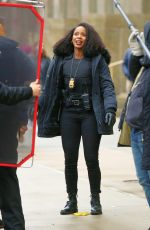 DANIELLE MONE TRUITT on the Set of Law & Order: Organized Crime in New York 01/05/2022