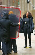 DANIELLE MONE TRUITT on the Set of Law & Order: Organized Crime in New York 01/05/2022