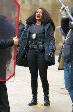 DANIELLE MONE TRUITT on the Set of Law & Order: Organized Crime in New York 01/05/2022