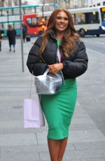 DEMI JONES Leaves Shankly Hotel in Liverpool 01/23/2022