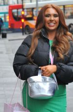 DEMI JONES Leaves Shankly Hotel in Liverpool 01/23/2022