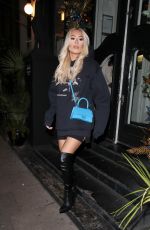 DEMI SIMS at Joan Restaurant in London 01/16/2022