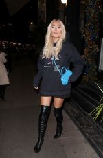 DEMI SIMS at Joan Restaurant in London 01/16/2022