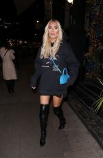 DEMI SIMS at Joan Restaurant in London 01/16/2022