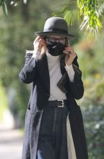 DIANE KEATON Out for a Walk in West Hollywood 01/17/2022
