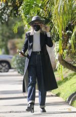 DIANE KEATON Out for a Walk in West Hollywood 01/17/2022