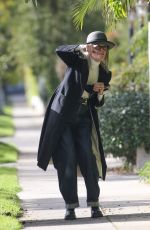 DIANE KEATON Out for a Walk in West Hollywood 01/17/2022