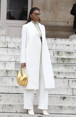 DIDI-STONE OLOMIDE Arrives at Fendi Haute Couture Spring/Summer 2022 Show at Paris Fashion Week 01/27/2022