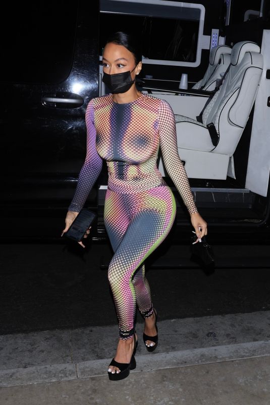 DRAYA MICHELE Arrives at Her Preliminary Birthday Celebration Dinner at TAO in Los Angeles 01/22/2022