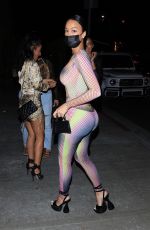 DRAYA MICHELE Arrives at Her Preliminary Birthday Celebration Dinner at TAO in Los Angeles 01/22/2022