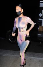 DRAYA MICHELE Arrives at Her Preliminary Birthday Celebration Dinner at TAO in Los Angeles 01/22/2022