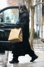 DUA LIPA Out on a Snowing Day in New York 01/28/2022