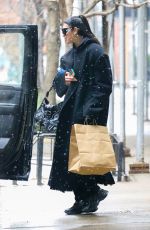 DUA LIPA Out on a Snowing Day in New York 01/28/2022