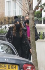 ELIZABETH HURLEY Out and About in London 01/13/2022