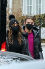 ELIZABETH HURLEY Out and About in London 01/13/2022
