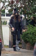 ELIZABETH HURLEY Out and About in London 01/13/2022