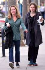 ELIZABETH SHUE and STELLA STREET GUGGENHEIM Out for Coffee in Venice 01/12/2022
