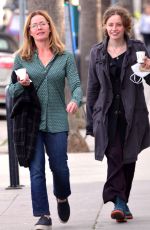 ELIZABETH SHUE and STELLA STREET GUGGENHEIM Out for Coffee in Venice 01/12/2022