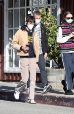 ELLA EMHOF and Sam Hine Out for Coffee in Brentwood 01/01/2022
