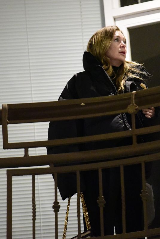 ELLEN POMPEO and Chris Ivery at Sushi Park in Los Angeles 01/21/2022