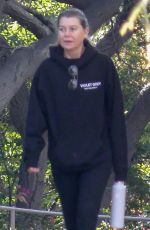 ELLEN POMPEO and Chris Ivery Out Hiking in Los Feliz 01/03/2022