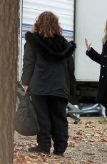ELLEN POMPEO on the Set of Grey