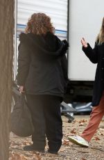 ELLEN POMPEO on the Set of Grey
