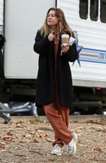 ELLEN POMPEO on the Set of Grey