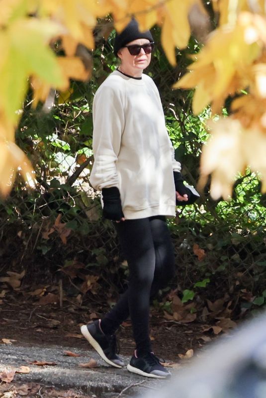 ELLEN POMPEO Out at Griffith Park in Los Feliz 12/31/2021