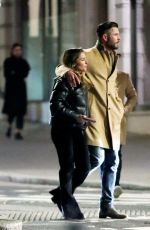 ELSA PATAKY and Chris Hemsworth Night Out in London 01/24/2022