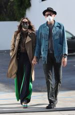 EMILIA LIVINGSTON and Jeff Goldblum Out in Los Angeles 12/31/2021
