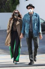 EMILIA LIVINGSTON and Jeff Goldblum Out in Los Angeles 12/31/2021