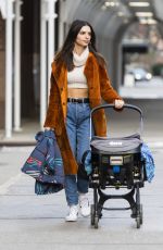 EMILY RATAJKOWSKI Out with Her Baby in New York 01/23/2022