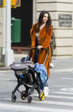 EMILY RATAJKOWSKI Out with Her Baby in New York 01/23/2022