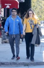 EMILY V. GORDON and Kumail Nanjiani at a Covid-19 Testing Site in Los Angeles 01/09/2022