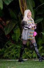 ERIKA JAYNE Leaves Her Home in Los Angeles 01/21/2022