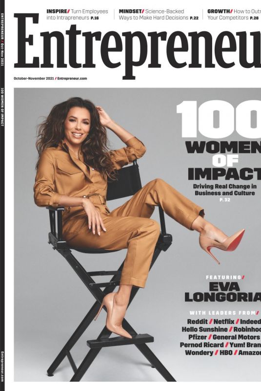 EVA LONGORIA in Entrepeneur Magazine, October 2021