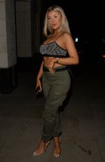 EVE GALE Leaves Hakkasan in Mayfair after Celebrating New Years Eve 01/01/2022