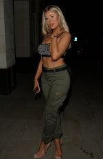 EVE GALE Leaves Hakkasan in Mayfair after Celebrating New Years Eve 01/01/2022
