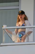 FERNANDA GOMEZ in Bikini on Balcony in Miami Beach 01/05/2022