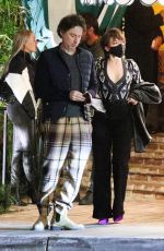 FLORENCE PUGH Out for Dinner in West Hollywood 01/22/2022