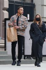 FLORENCIA GALARZA and Dale Moss Out in Los Angeles 01/19/2022