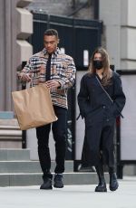 FLORENCIA GALARZA and Dale Moss Out in Los Angeles 01/19/2022