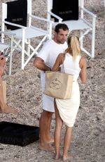 FRIDA AASEN and Tommy Chiabra at a Beach in St. Barths 01/09/2022