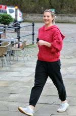 GEMMA ATKINSON Arrives at Hits Radio Network in Manchester 01/26/2022