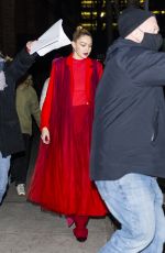 GIGI HADID Heading to Maybelline Photoshoot in New York 01/26/2022